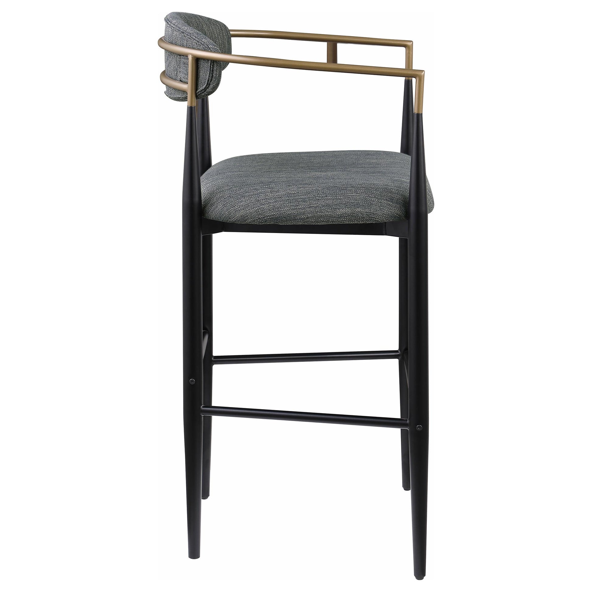  Coaster Furniture Tina 121189 Fabric Upholstered Bar Chair - Dark Grey IMAGE 7