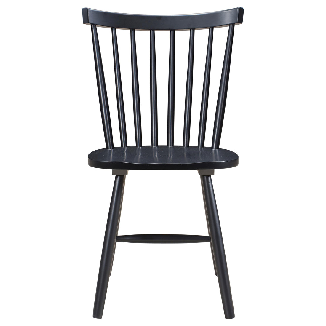  Coaster Furniture Hollyoak 183042 Windsor Wood Dining Side Chair - Black IMAGE 1
