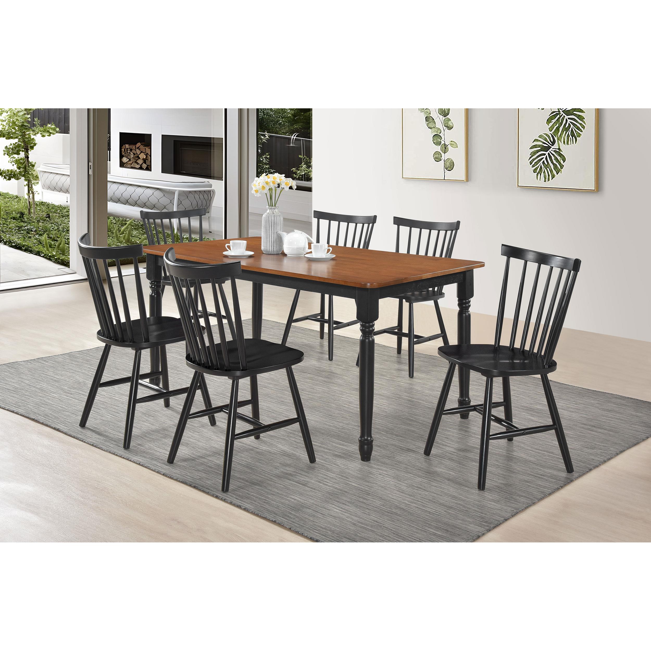  Coaster Furniture Hollyoak 183042 Windsor Wood Dining Side Chair - Black IMAGE 9