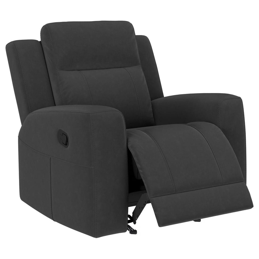  Coaster Furniture Brentwood 610286 Upholstered Recliner Chair - Dark Charcoal IMAGE 1