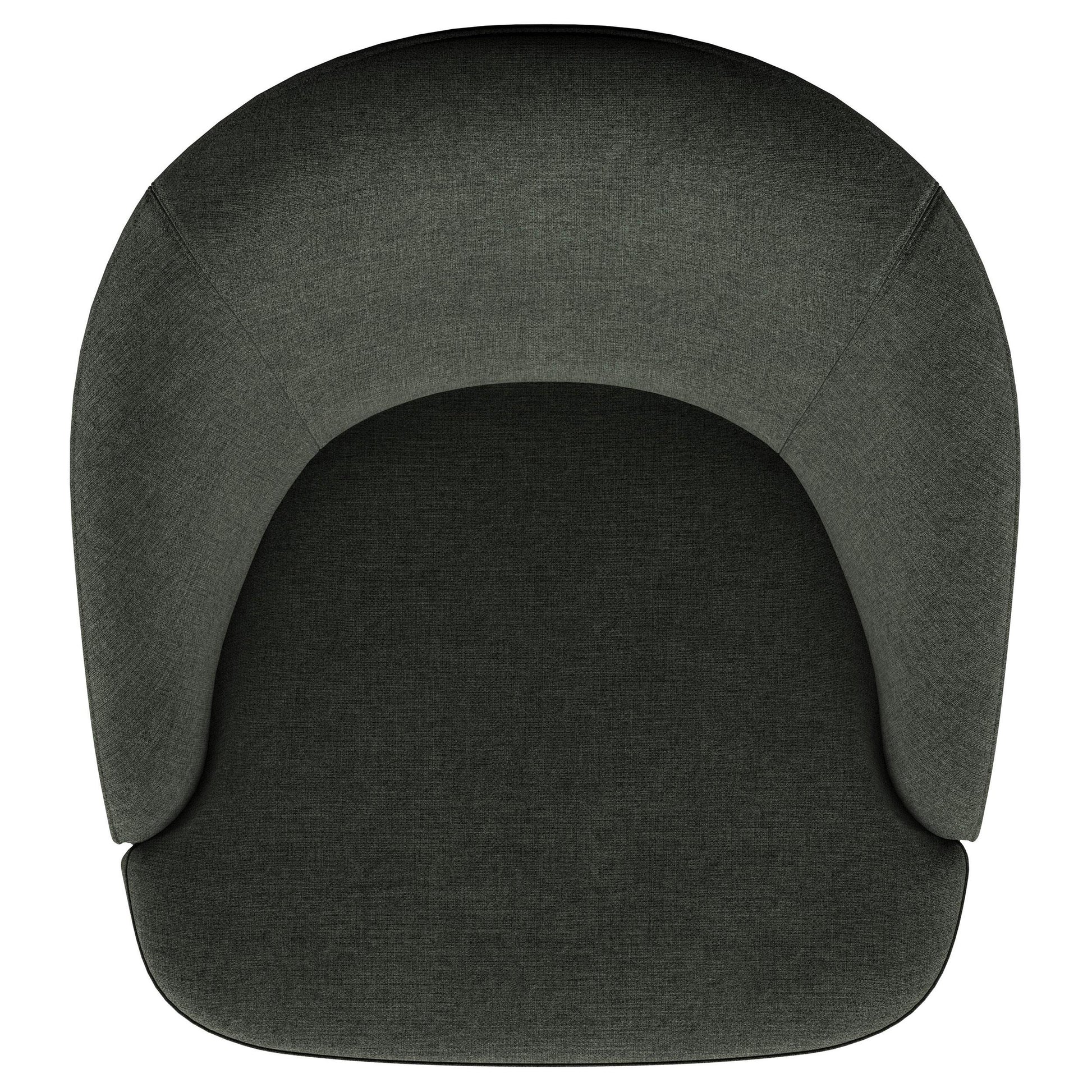  Coaster Furniture Leon 903075 Upholstered Barrel Accent Swivel Chair - Hunter Green IMAGE 10