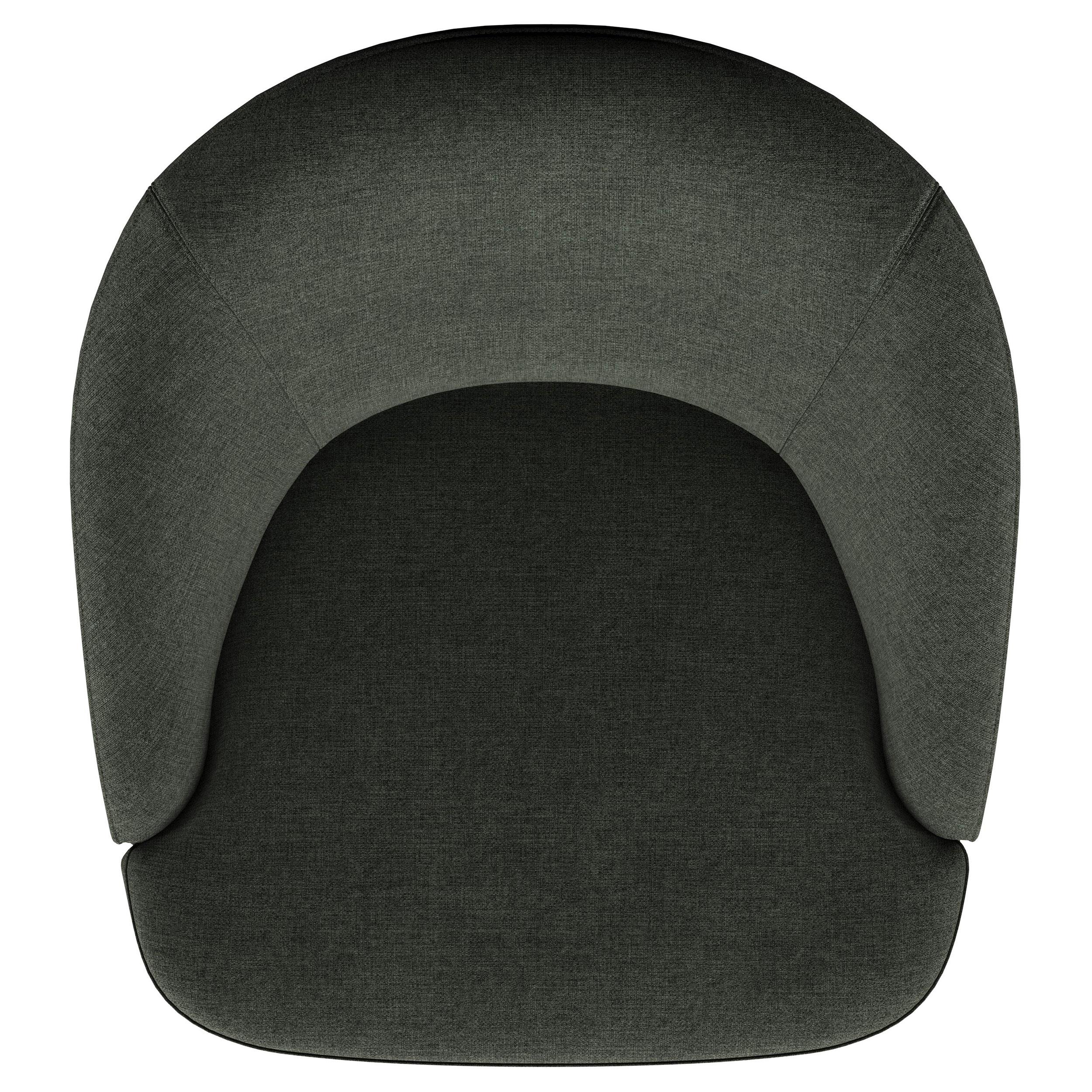  Coaster Furniture Leon 903075 Upholstered Barrel Accent Swivel Chair - Hunter Green IMAGE 10