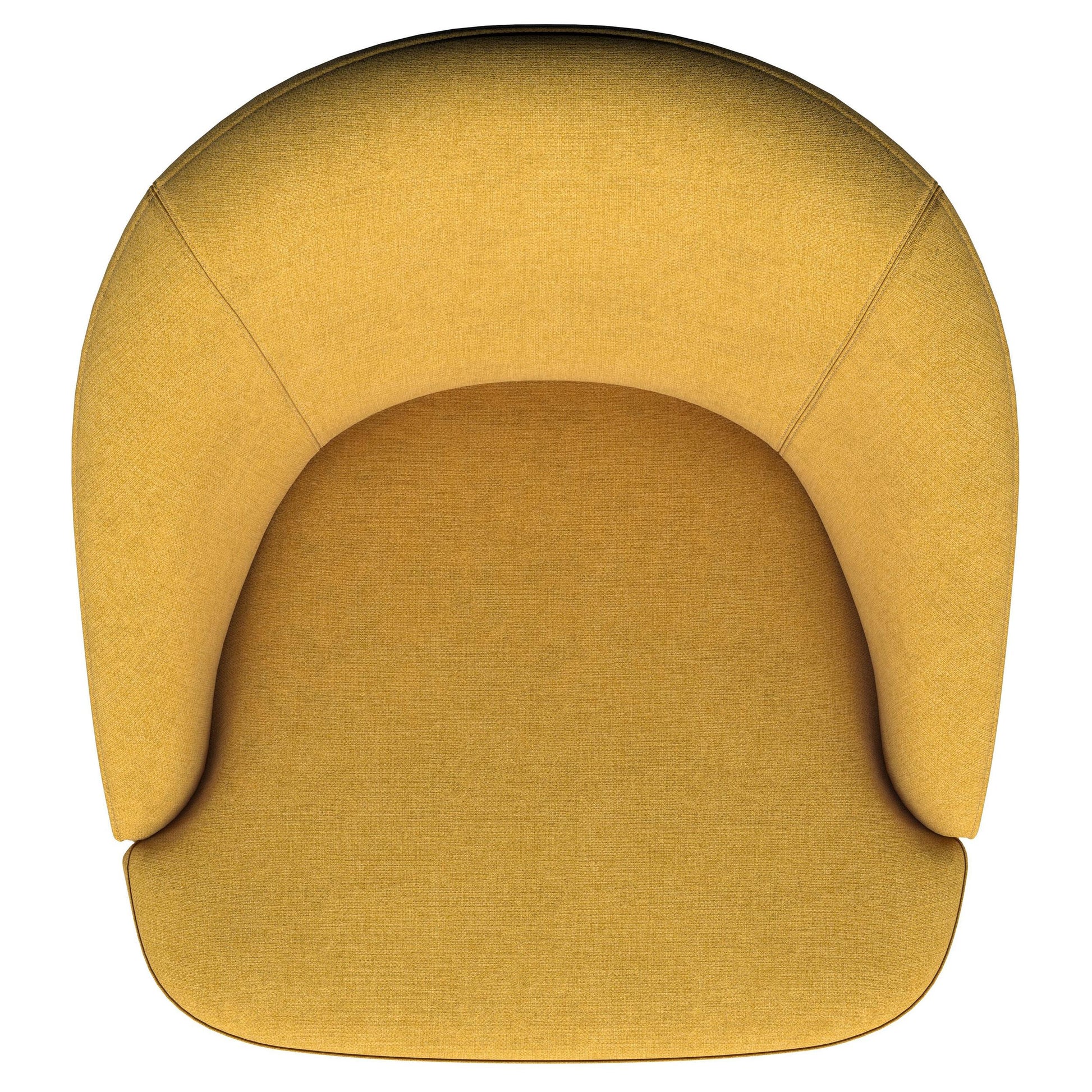  Coaster Furniture Leon 903076 Upholstered Barrel Accent Swivel Chair - Mustard Yellow IMAGE 10