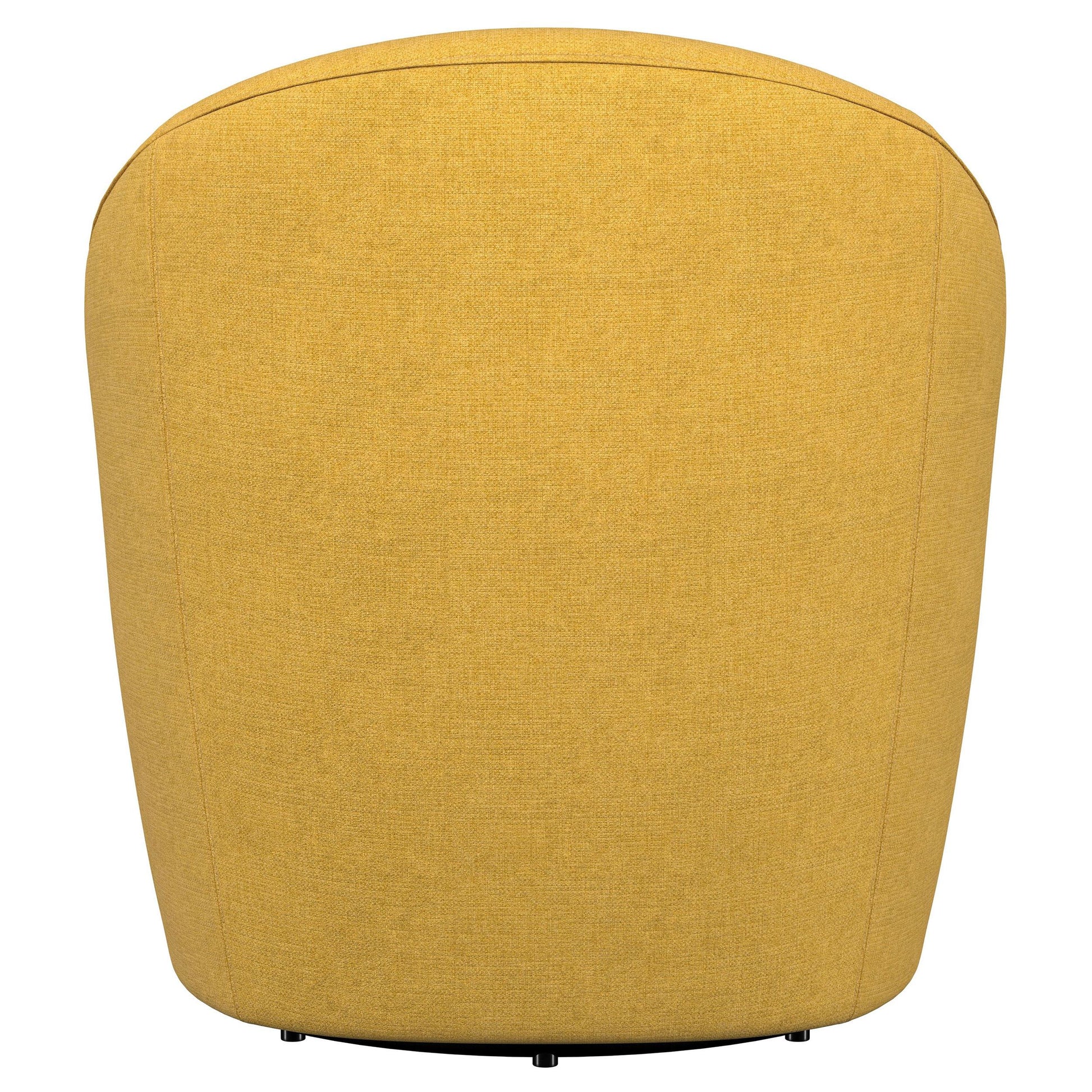  Coaster Furniture Leon 903076 Upholstered Barrel Accent Swivel Chair - Mustard Yellow IMAGE 6