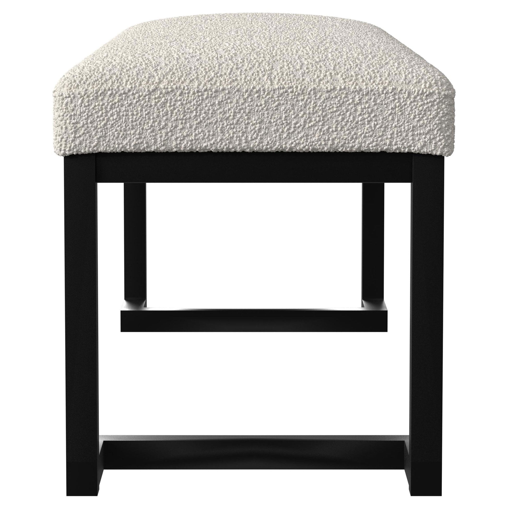  Coaster Furniture Mesa 907514 Boucle Upholstered Tufted Accent Bench - Vanilla IMAGE 4