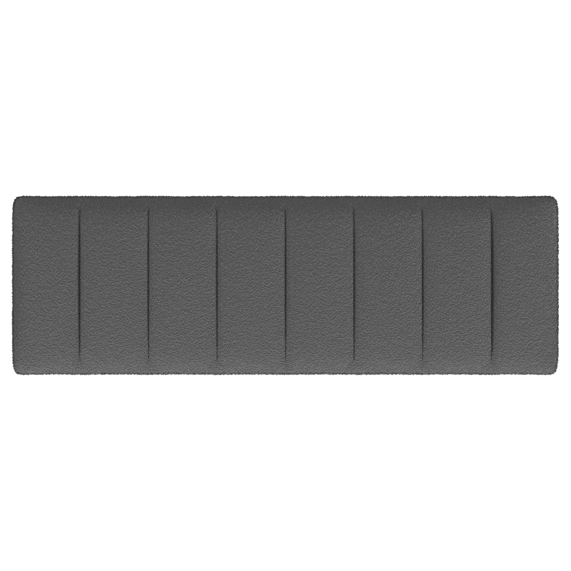  Coaster Furniture Mesa 907516 Boucle Upholstered Tufted Accent Bench - Charcoal IMAGE 6