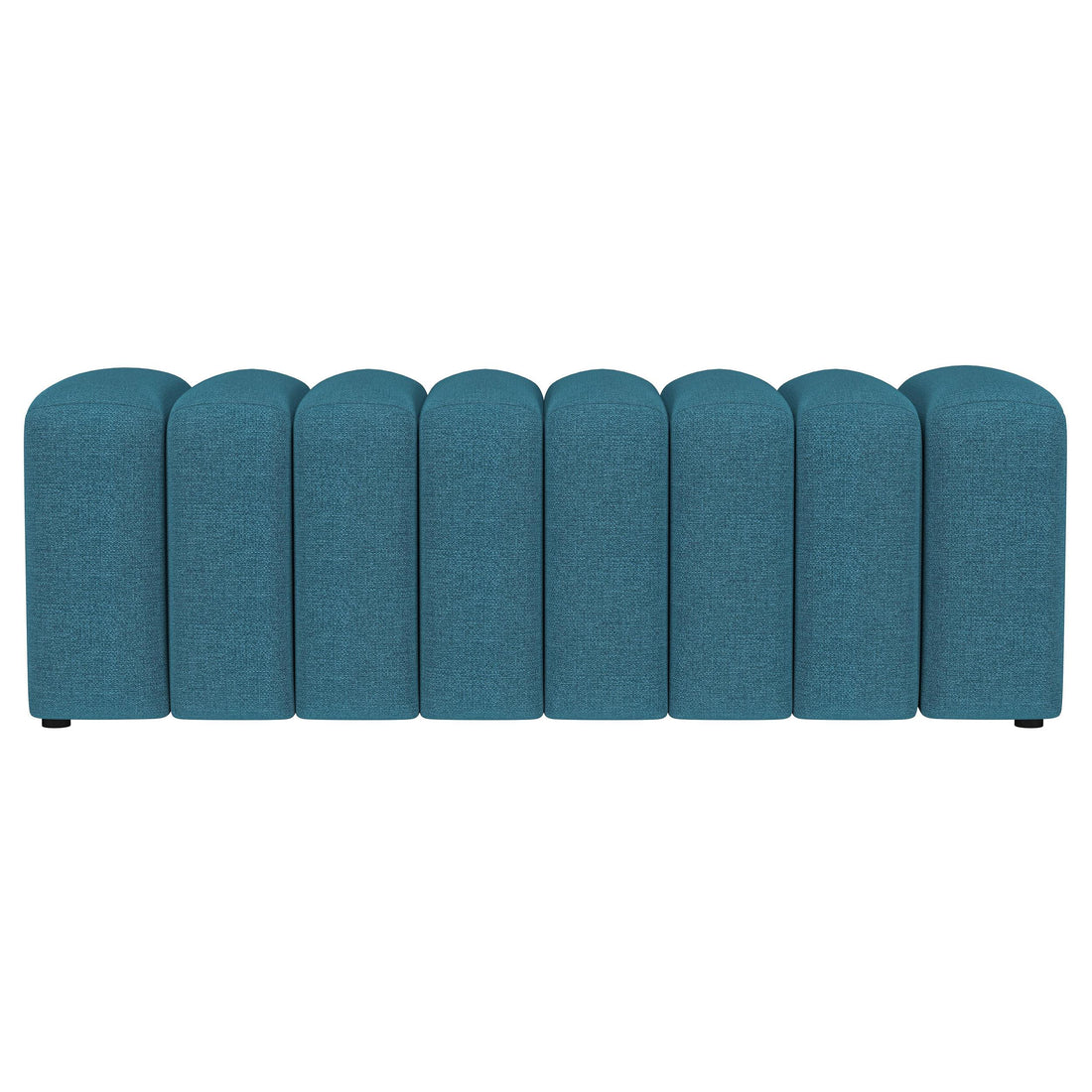  Coaster Furniture Summer 910293 Fabric Upholstered Tufted Accent Bench - Peacock Blue IMAGE 1