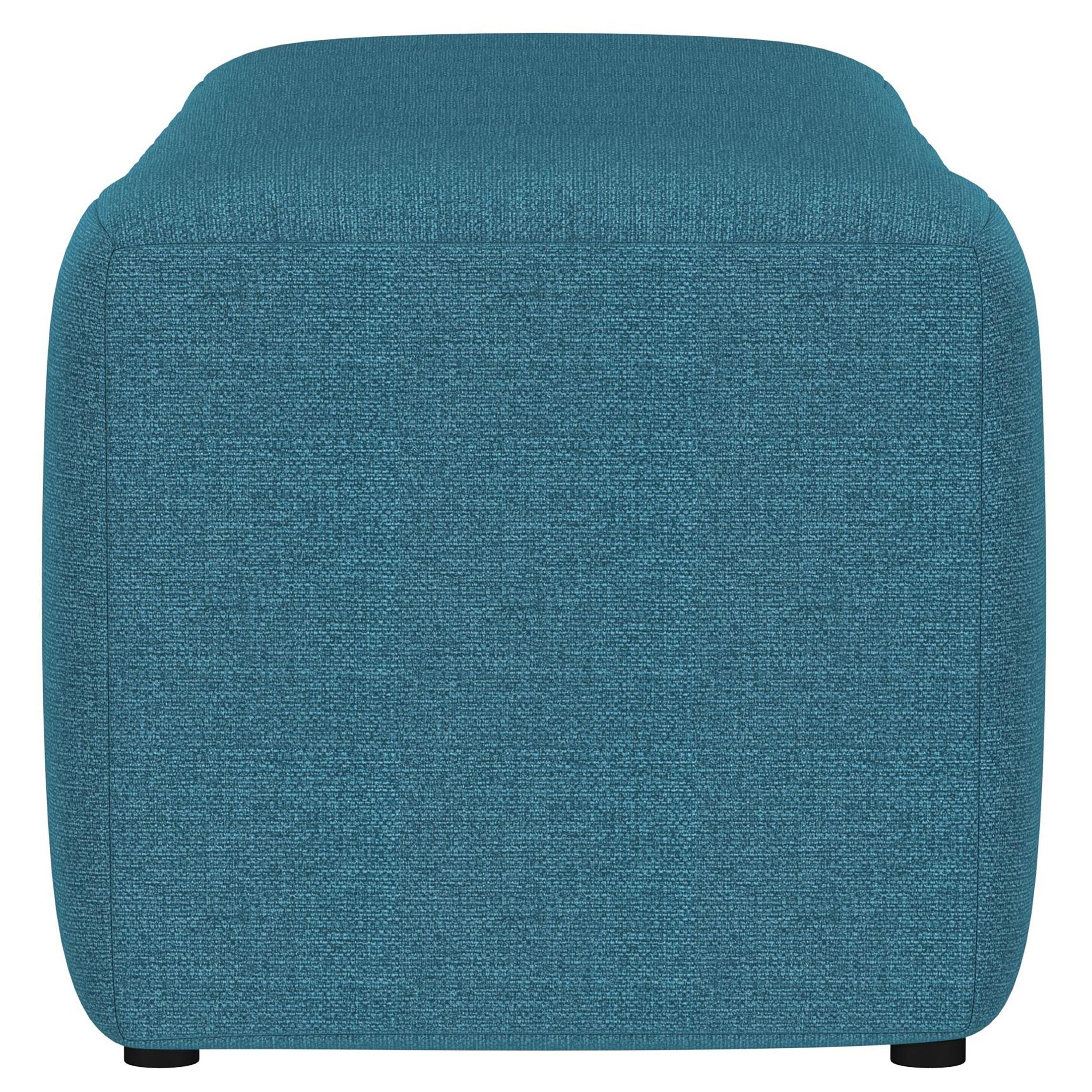  Coaster Furniture Summer 910293 Fabric Upholstered Tufted Accent Bench - Peacock Blue IMAGE 4