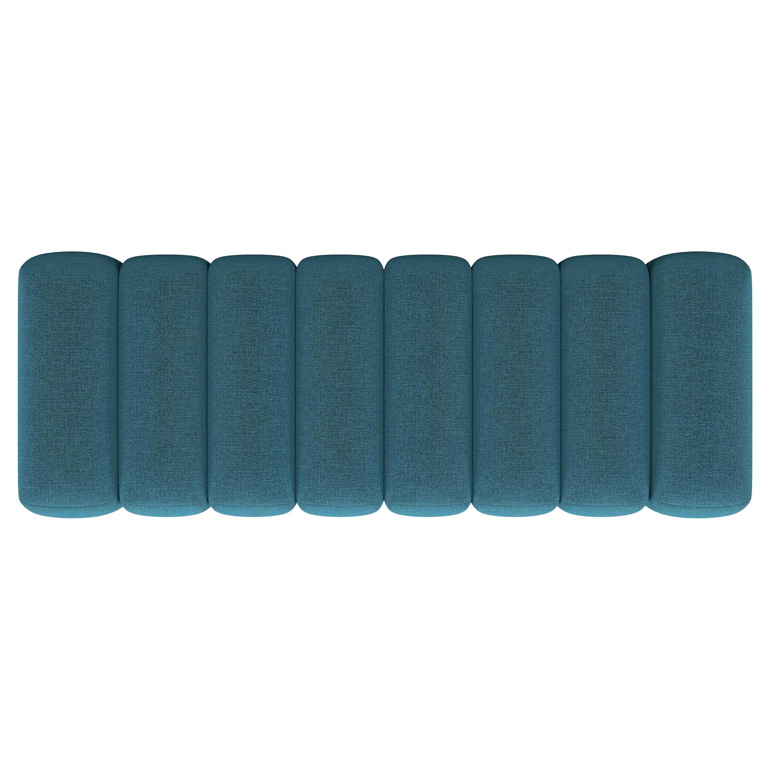  Coaster Furniture Summer 910293 Fabric Upholstered Tufted Accent Bench - Peacock Blue IMAGE 6