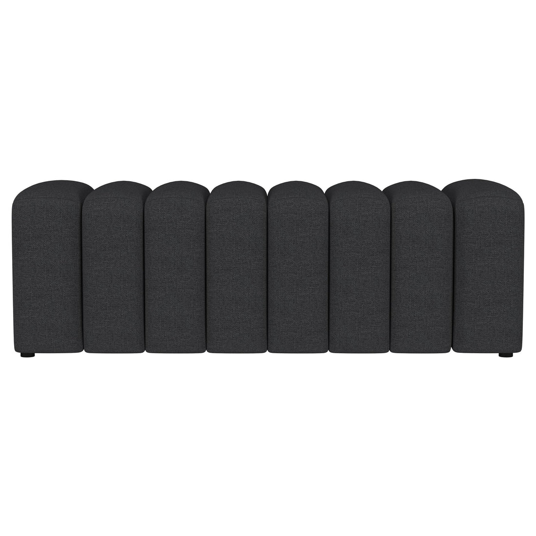  Coaster Furniture Summer 910294 Fabric Upholstered Tufted Accent Bench - Charcoal IMAGE 1