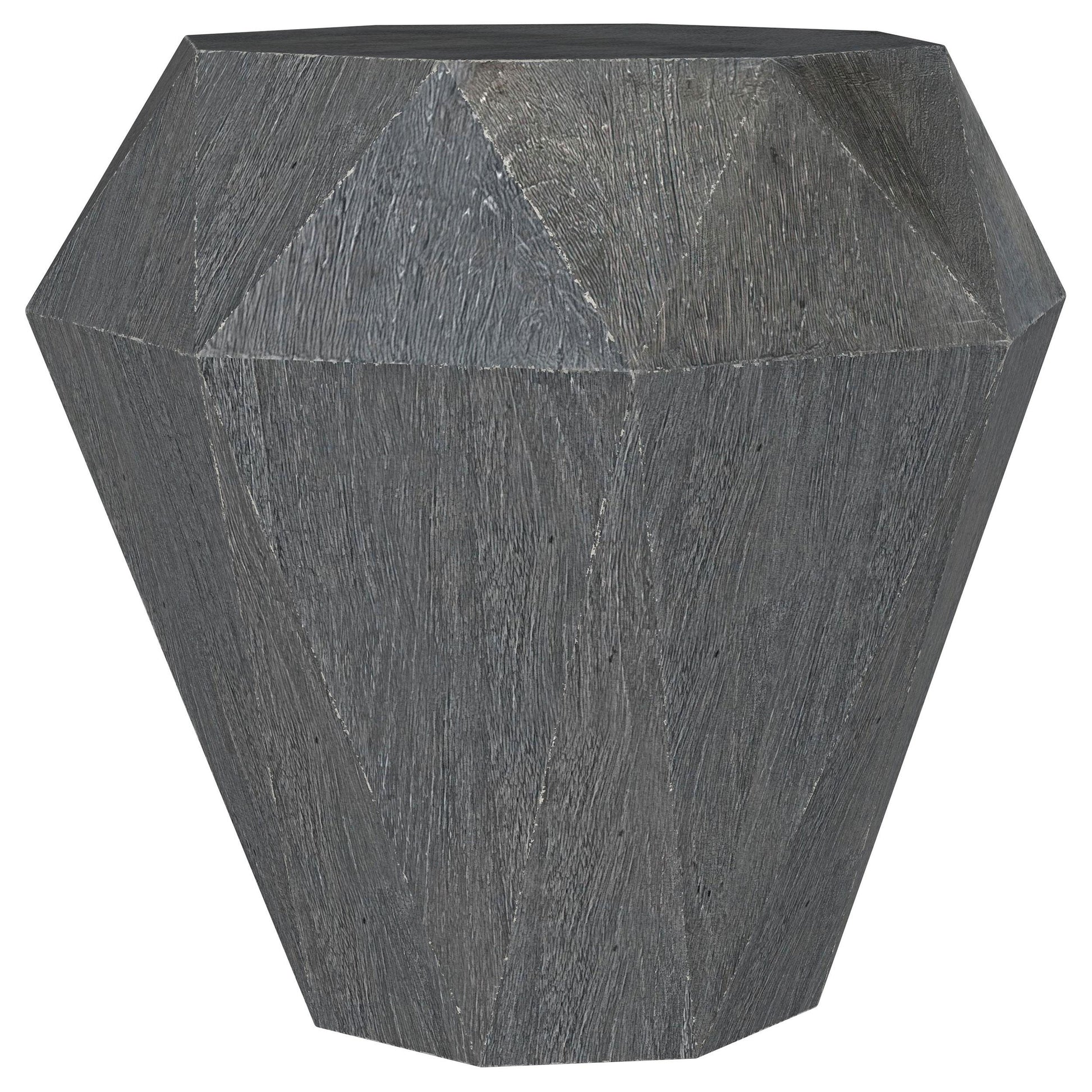 Coaster Furniture Jacinto 931159 Octagonal Solid Mango Wood Side Table - Grey IMAGE 1