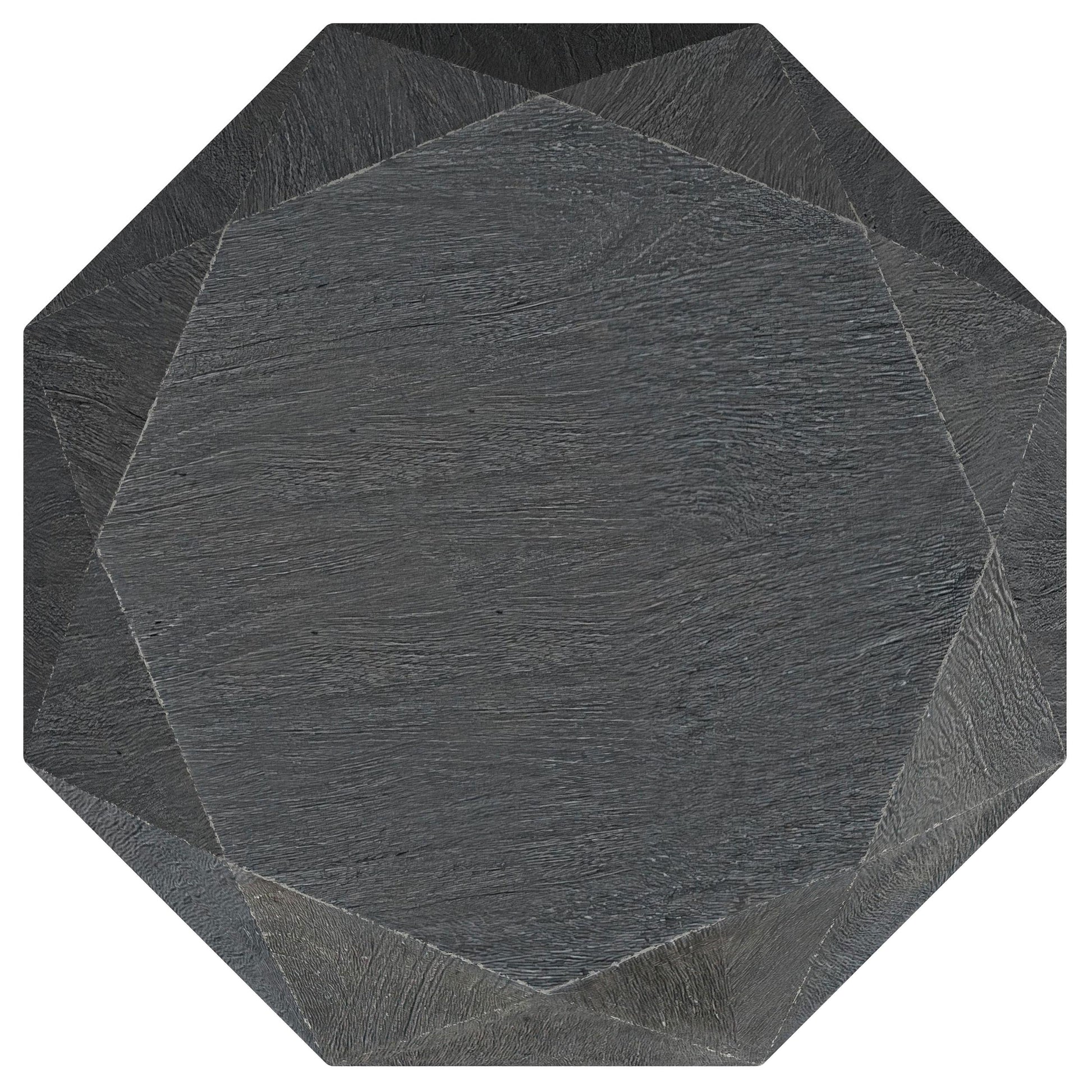  Coaster Furniture Jacinto 931159 Octagonal Solid Mango Wood Side Table - Grey IMAGE 3