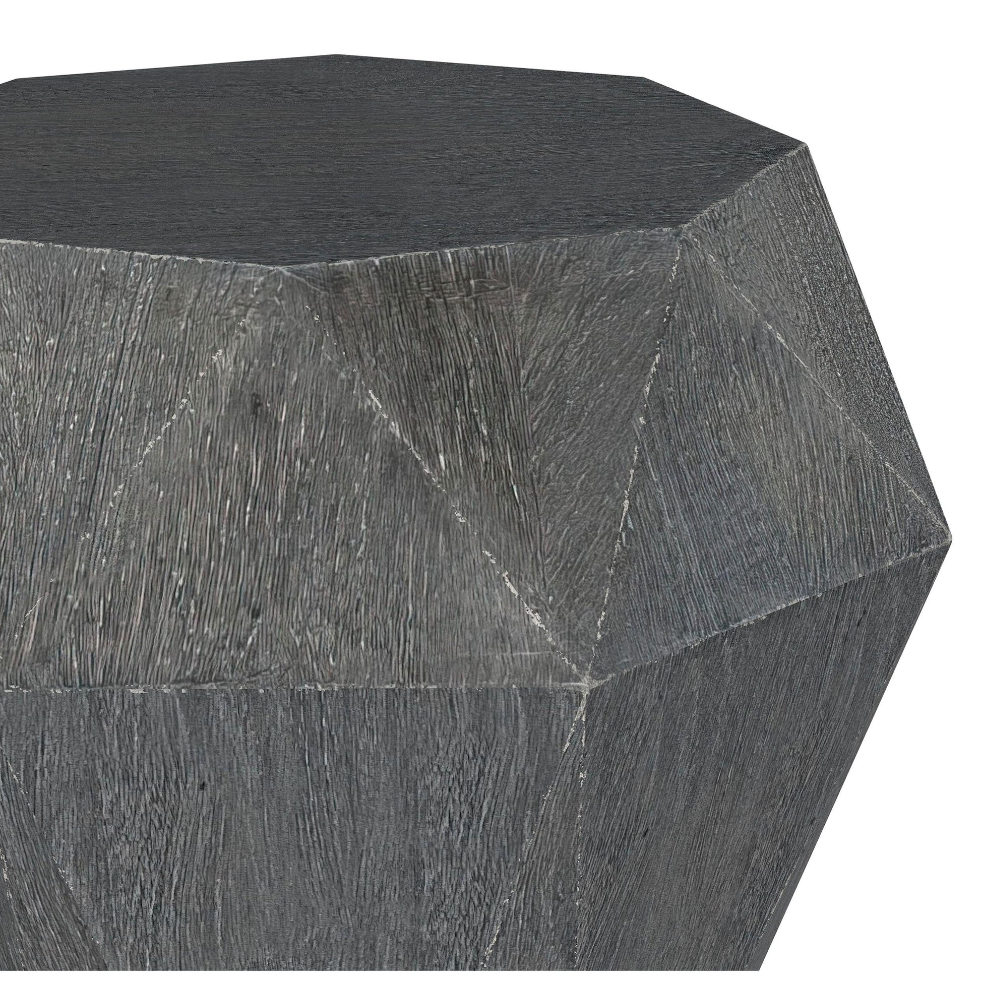  Coaster Furniture Jacinto 931159 Octagonal Solid Mango Wood Side Table - Grey IMAGE 4