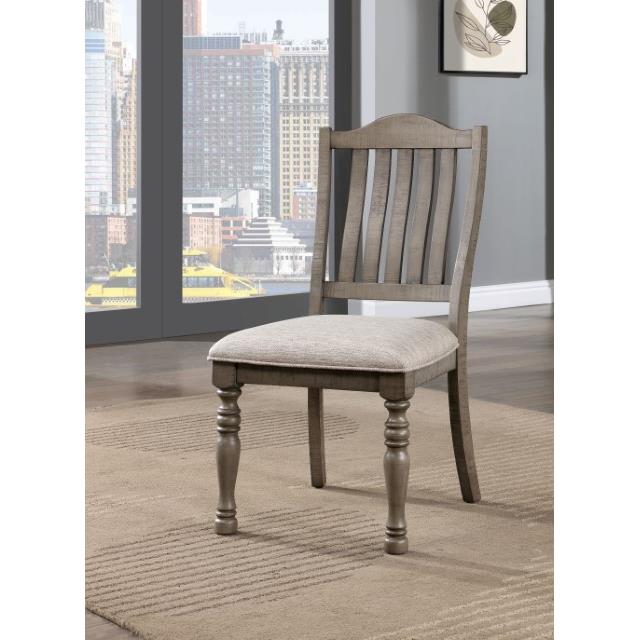  Furniture of America Newcastle CM3254GY-SC-2PK Side Chair IMAGE 1