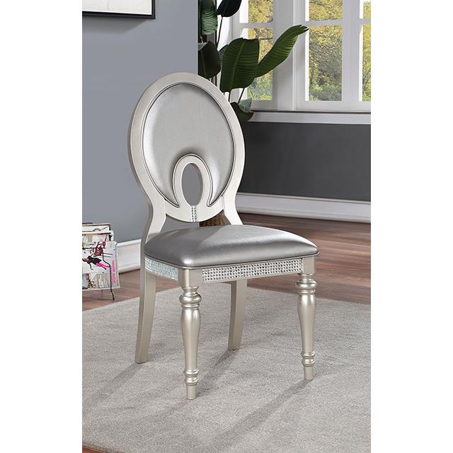  Furniture of America Cathalina CM3541SV-SC-2PK Side Chair IMAGE 1