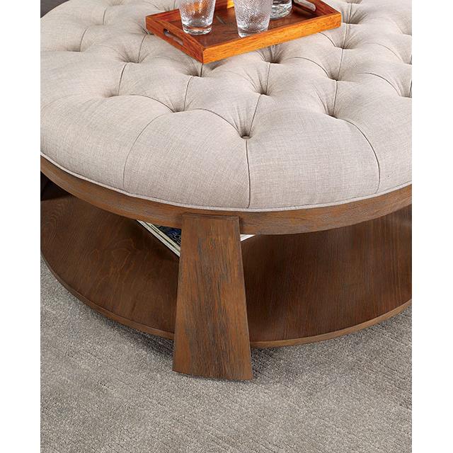  Furniture of America Guis CM4411BG-C Ottoman IMAGE 1