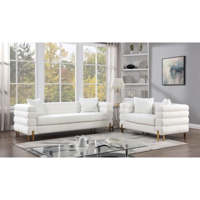  Furniture of America Landovery CM6454WH-LV-PK Loveseat IMAGE 1