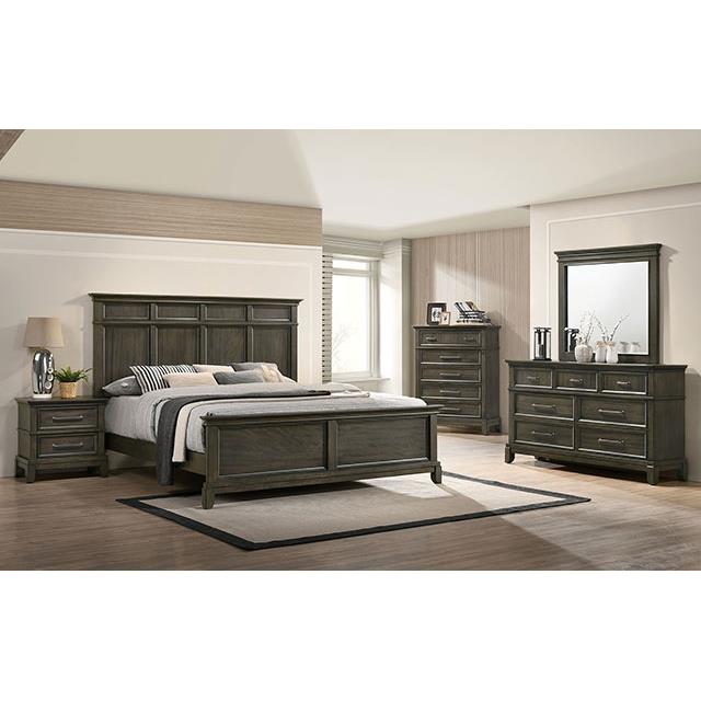  Furniture of America Houston CM7221GY-Q Queen Bed IMAGE 1