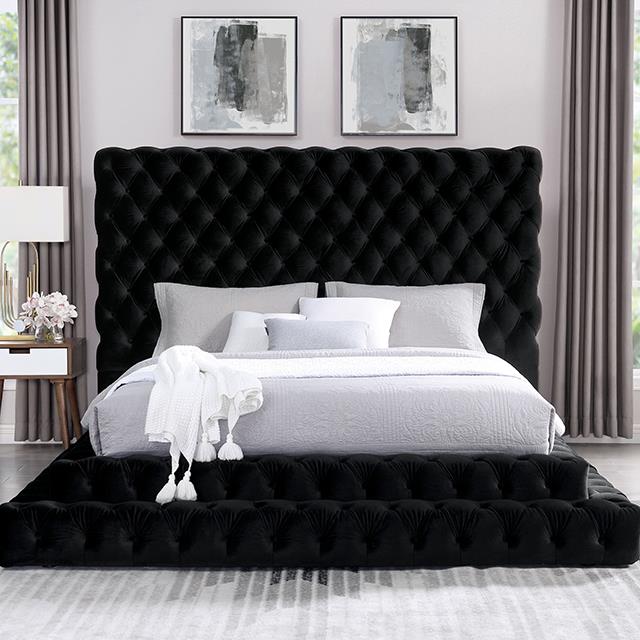  Color_Black  Size_King  -- Stefania CM7227BK-EK King Bed IMAGE 3