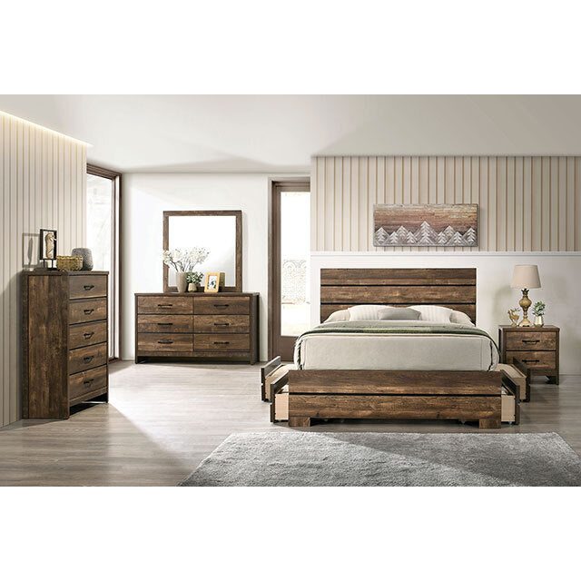  Furniture of America Duckworth 5-Drawer Chest CM7319WN-C IMAGE 1