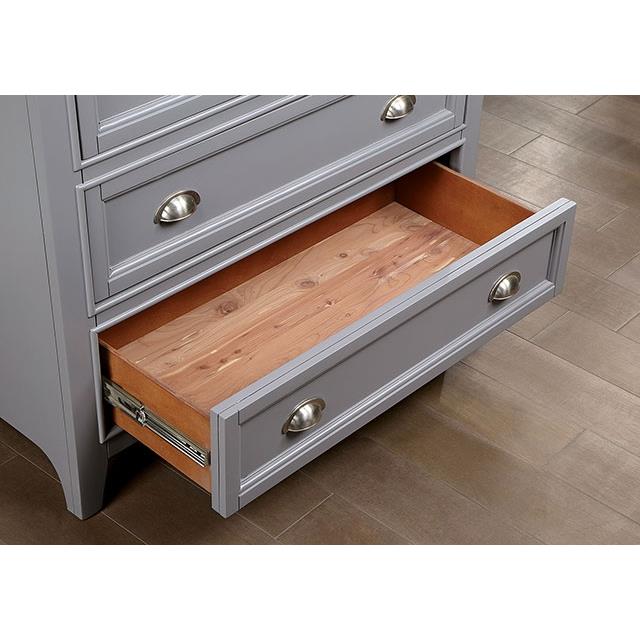  Furniture of America Castlile CM7413GY-C Chest IMAGE 3
