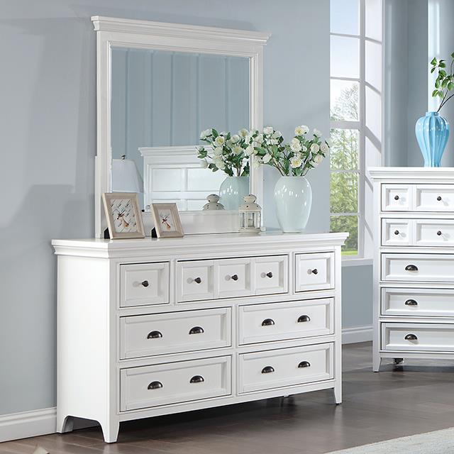  Furniture of America Castile CM7413WH-D Dresser IMAGE 1