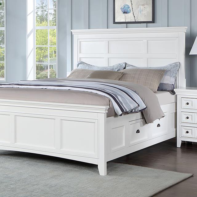  Size_King  -- Castile CM7413WH-EK King Bed IMAGE 1