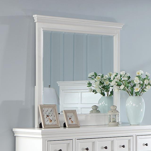  Furniture of America Castile CM7413WH-M Mirror IMAGE 1