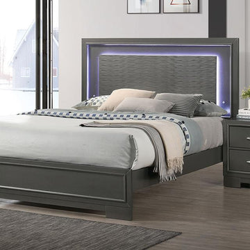  Size_California King  -- Alison Upholstered Panel Bed IMAGE 1