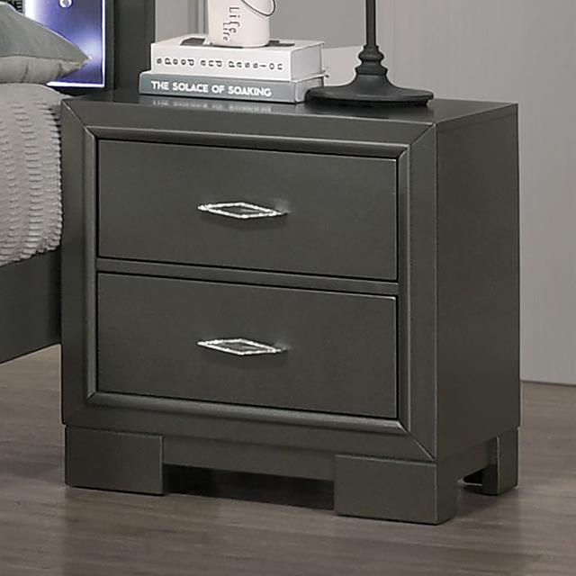  Furniture of America Alison CM7416GY-N Night Stand IMAGE 1