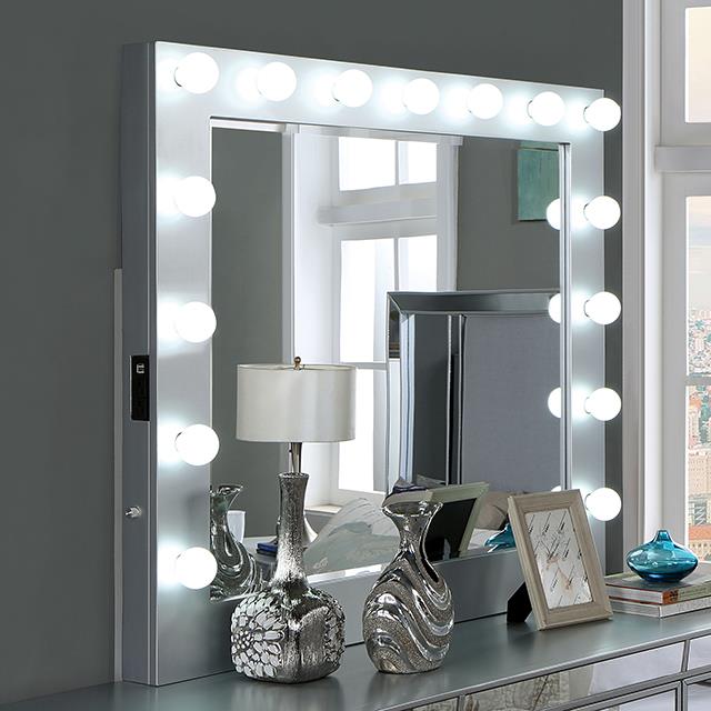  Furniture of America Belladonna CM7417SV-M Mirror IMAGE 1