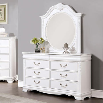  Furniture of America Alecia CM7458WH-D Dresser IMAGE 1