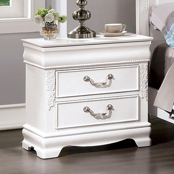  Furniture of America Alecia CM7458WH-N Night Stand IMAGE 1