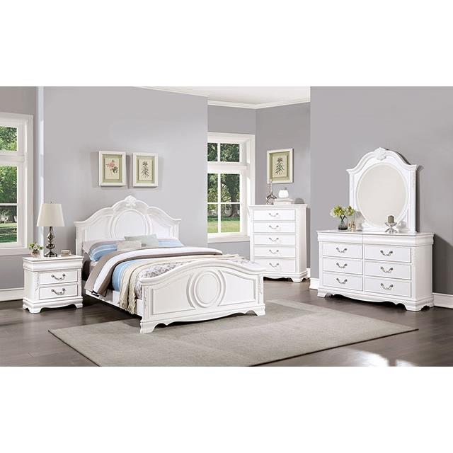  Size_Twin  -- Alecia CM7458WH-T Twin Bed IMAGE 2