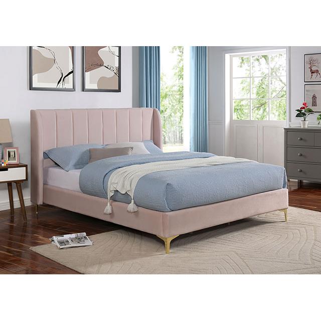  Size_Full  -- Pearl Upholstered Platform Bed IMAGE 2