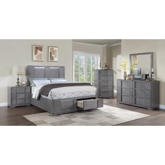  Size_California King  -- Regulus Panel Bed with Storage IMAGE 3