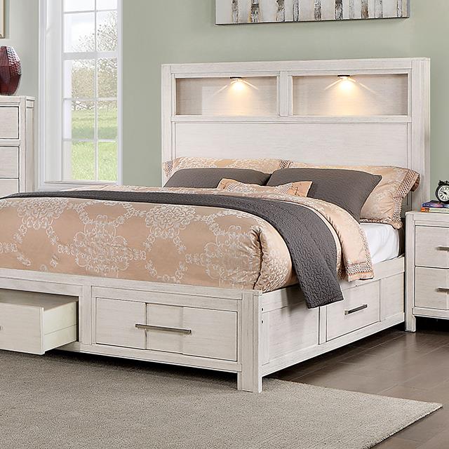  Size_King  -- Karla CM7500WH-EK King Bed IMAGE 1