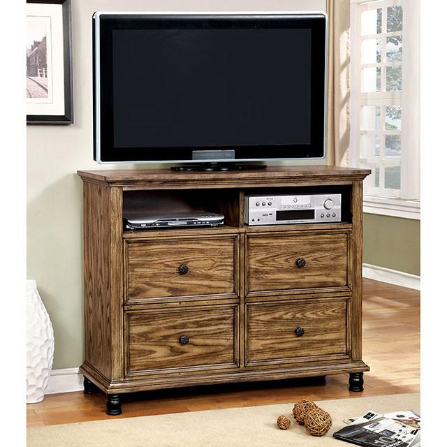  Furniture of America Mcville CM7558TV Media Chest IMAGE 1