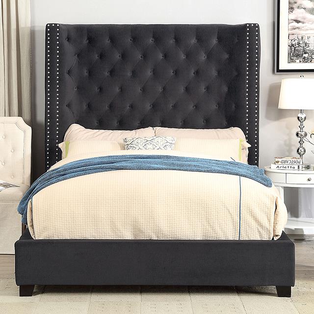  Color_Black  Size_King  -- Rosabelle CM7669BK-EK King Bed IMAGE 1