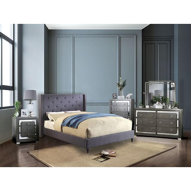  Color_Blue  -- Anabelle CM7677BL-EK-BED-VN King Bed IMAGE 2