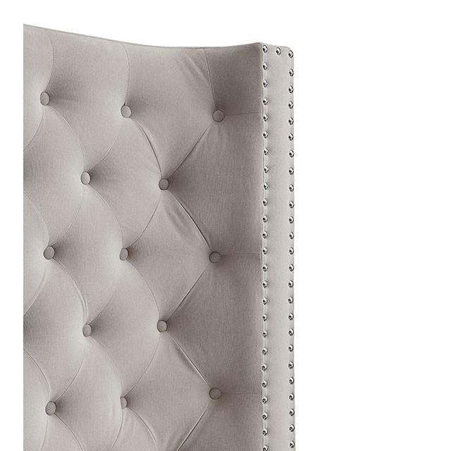  Color_Ivory  Size_Queen  -- Mirabelle CM7679IV-Q-VN Queen Bed IMAGE 4