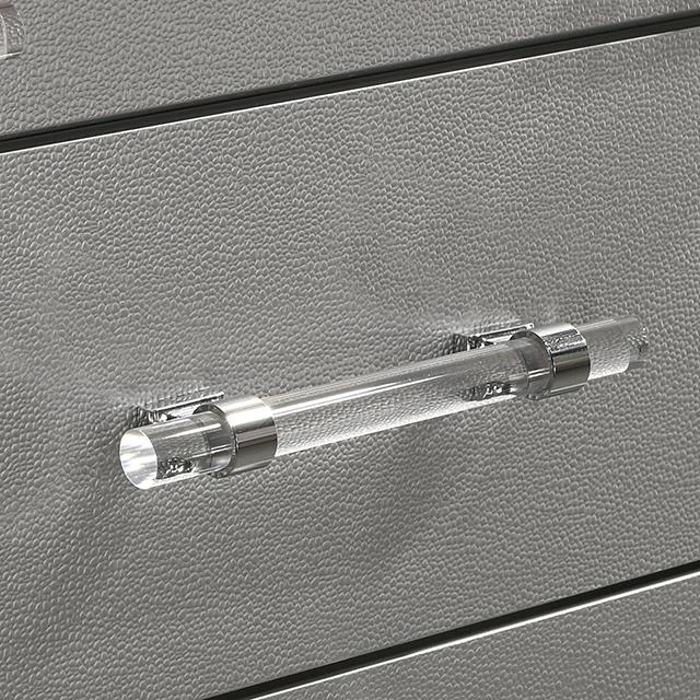  Color_Silver  Size_California King  --  Maddie CM7899SV-CK California King Bed IMAGE 8