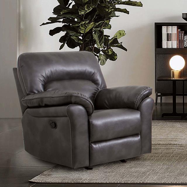  Furniture of America Josias CM9908DG-CH Glider Recliner IMAGE 1