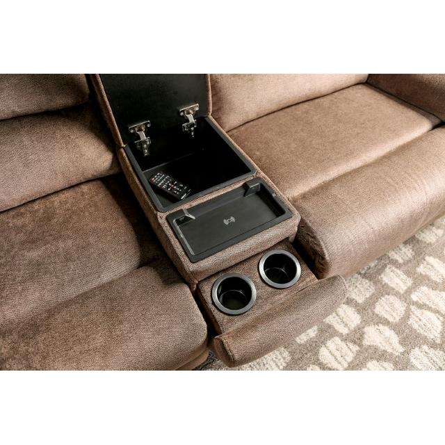  Furniture of America Cerelia CM9909BR-SECT-PM Power Sectional IMAGE 4