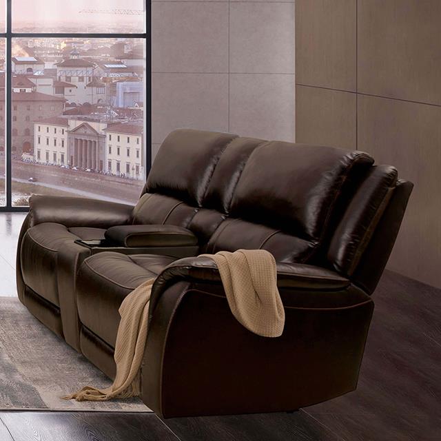  Furniture of America Gorgius CM9910ES-LV-PM-PK Power Loveseat IMAGE 1