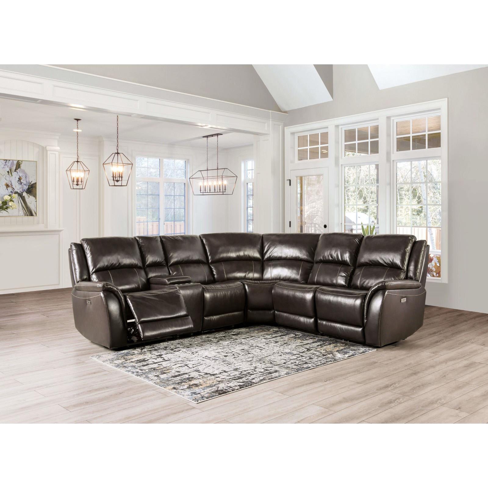  Furniture of America Gorgius CM9910ES-SECT-PM Power Sectional IMAGE 2