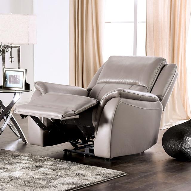  Furniture of America Gorgius CM9910ST-CH-PM Power Recliner IMAGE 1