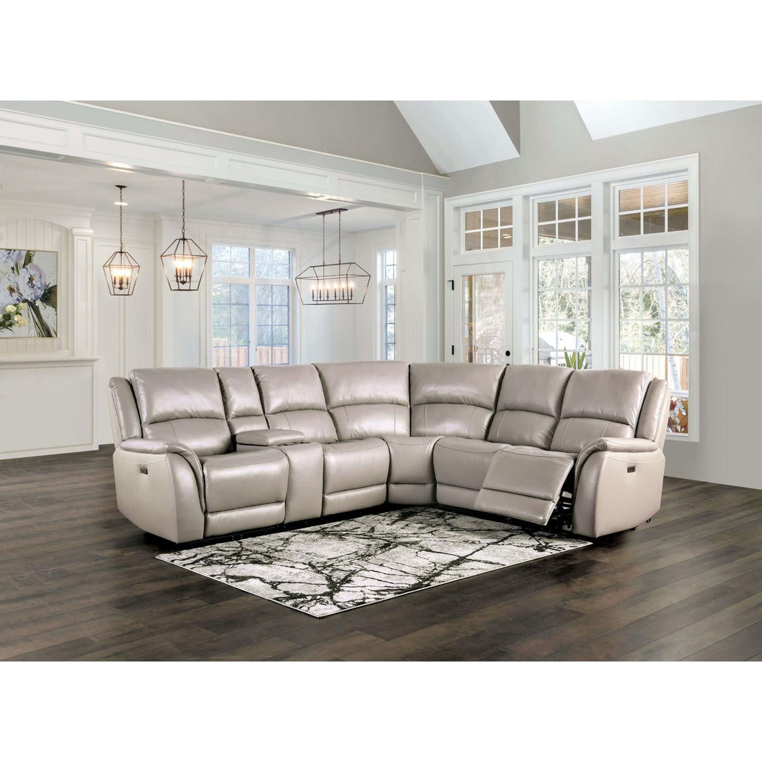  Furniture of America Gorgius CM9910ST-SECT-PM Power Sectional IMAGE 1