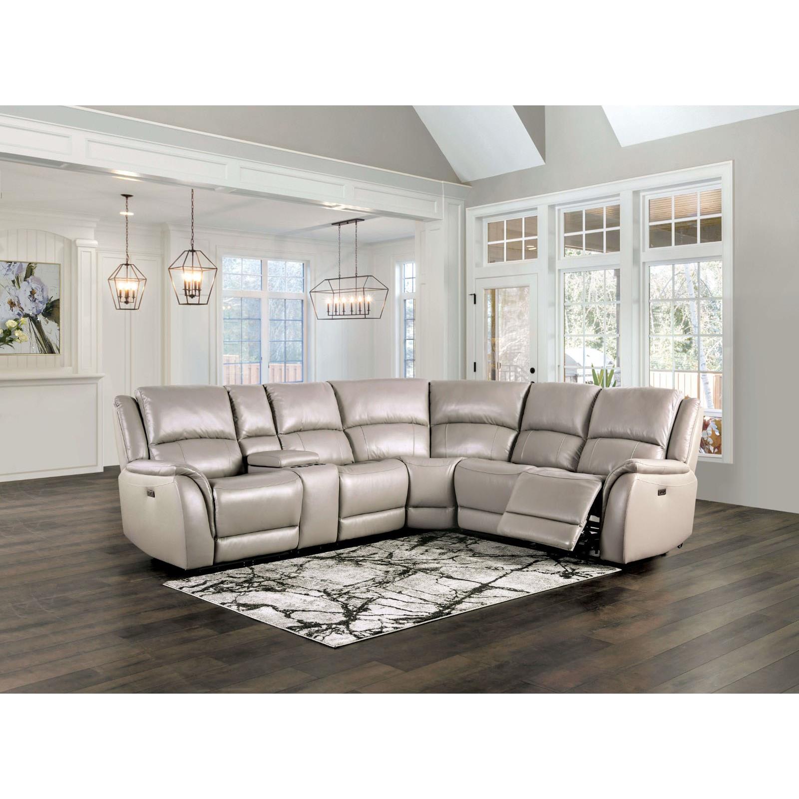  Furniture of America Gorgius CM9910ST-SECT-PM Power Sectional IMAGE 2