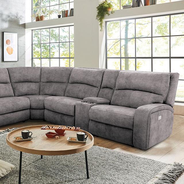  Furniture of America Apostolos CM9915LG-SECT-PM Power Sectional IMAGE 1